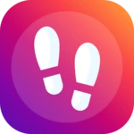 pedometer & step counter app android application logo